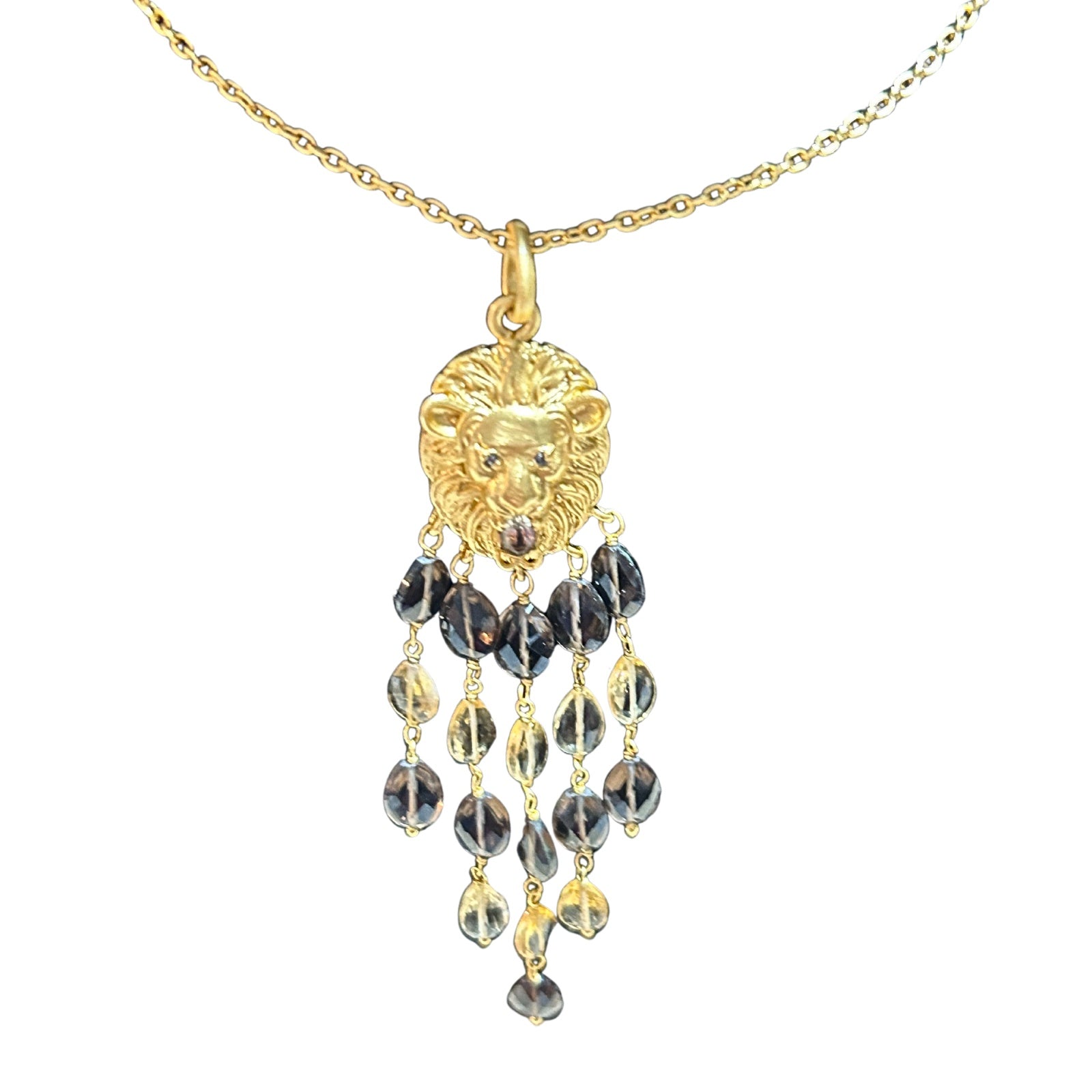 Lion Head Danglling Pendant