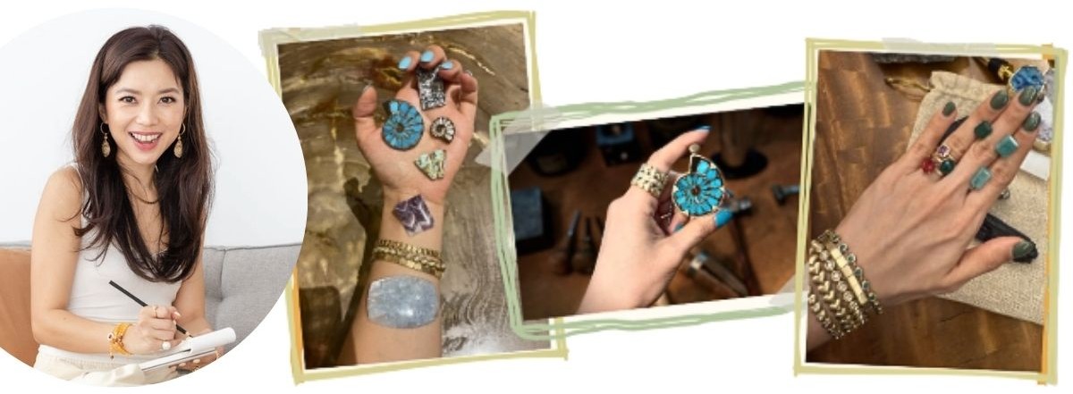 Gemstones and jewellery design process